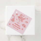 手描きのカウガール・バチェロレッテ・ウィークエンド フェイバータグ (インサイチュ)