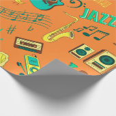 手描きのカラーパターン ラッピングペーパー (角)