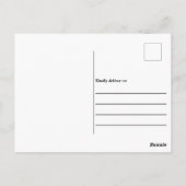 手描きのカーリーパターン抽象 ポストカード (裏面)