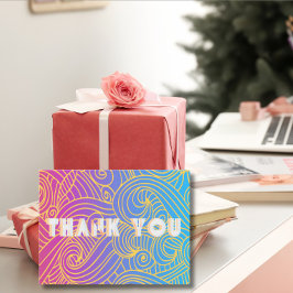 手描きのカーリーパターン抽象 ポストカード