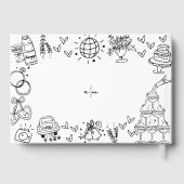 手描きのクセのあるウィムジカルな結婚式 ゲストブック (裏面)