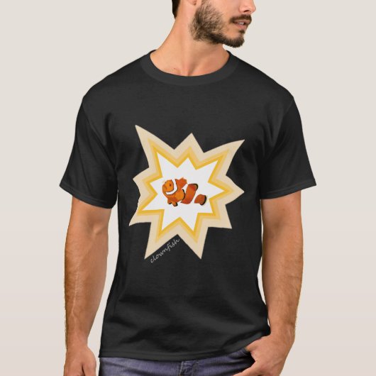 手描きのクマノミ Tシャツ (正面)