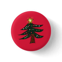 手描きのクリスマスツリーの星
