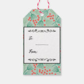 手描きのクリスマスツリー エバーグリーン オーダーメイド ギフトタグ (裏面)