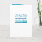 手描きのクリスマス オウル フェスティバル カード (裏面)