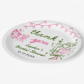 手描きのクリスマス ブライダルシャワー ペーパープレート (アングル)