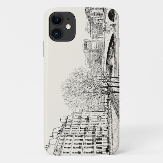 手描きのクールなiPhoneケース Case-Mate iPhoneケース (裏面)