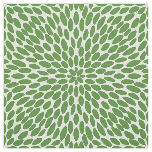 手描きのグリーンの美しいパターン ファブリック (見本)