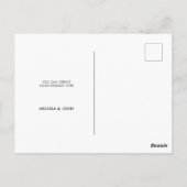 手描きのサンタクロースからのメッセージ ポストカード (裏面)