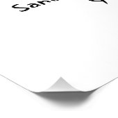 手描きのサンタクロースの名言 フォトプリント            (角)