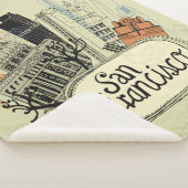 手描きのサンフランシスコ シェルパブランケット (3/4)