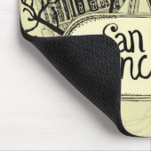 手描きのサンフランシスコ マウスパッド (コーナー)