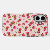 手描きのザクロの植物画イラスト Case-Mate iPhoneケース (裏面 (横))