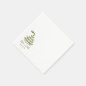 手描きのシャンパンタワー グラス ウェディング ナプキン スタンダードカクテルナプキン (角)