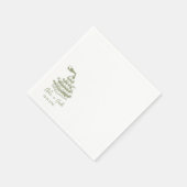 手描きのシャンパンタワー グラス ウェディング ナプキン スタンダードカクテルナプキン (角)