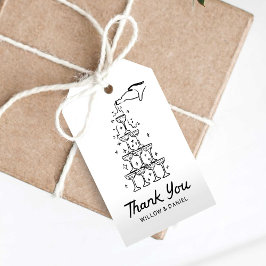 手描きのシャンパンタワー ベストデイ エバー タグ