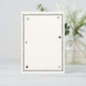 手描きのシャンパンタワー レトロフォト サンキューカード (スタンド正面)