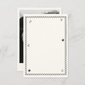 手描きのシャンパンタワー レトロフォト サンキューカード (正面/裏面)