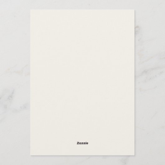 手描きのシャンパン 結婚発表 パーティー 招待状 (裏面)