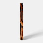 手描きのシームレスなトラの皮膚模様 iPhoneケース (左側面)