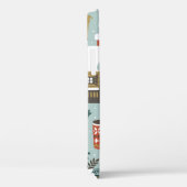 手描きのシームレスなヴィンテージパターンとカワイルな前絵 Case-Mate iPhoneケース (裏面 / 右)