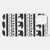 手描きのシームレスな模様を装飾的に繰り返す Case-Mate iPhoneケース (裏面 (横))