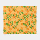 手描きのシームレスな背景インスパイアパターン フリースブランケット (正面(横))