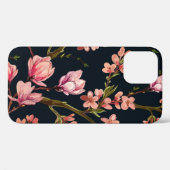 手描きのシームレスな花柄の背景 Case-Mate iPhoneケース (裏面 (横))