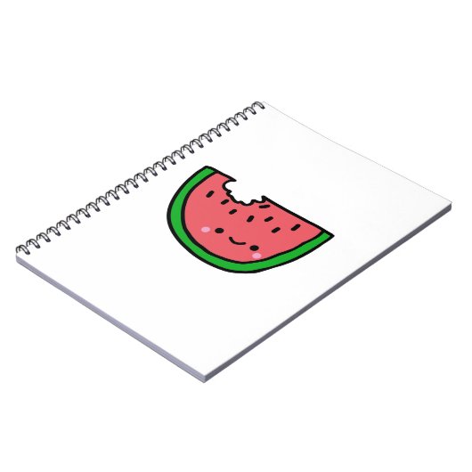 手描きのスイカの漫画のイラストレーション ノートブック (左側)
