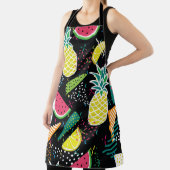 手描きのスイカパイナ模様 エプロン (インサイチュ)