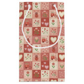 手描きのスイートパッチワーク - ギフトバッグ (裏面)