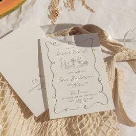 手描きのセンスあふれる ブライダル ブランチ 招待状