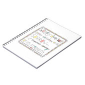 手描きのタイポグラフィ- corrie 10ブームの引用文 ノートブック (左側)