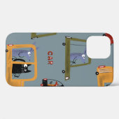 手描きのデジタルペンシルパステルカラーシームレスパ Case-Mate iPhoneケース (裏面 (横))
