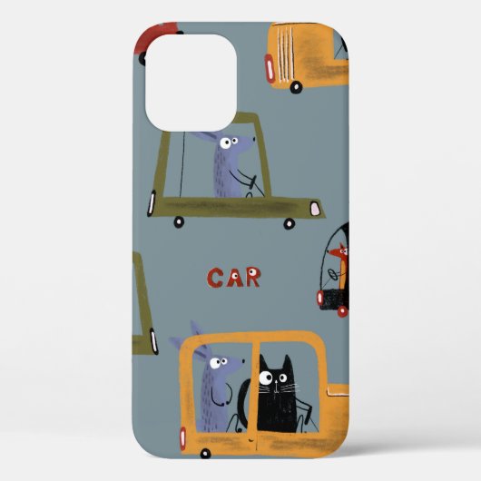 手描きのデジタルペンシルパステルカラーシームレスパ Case-Mate iPhoneケース (裏面)
