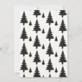 手描きのドゥードルが可愛いクリスマスパーティー 招待状 (裏面)