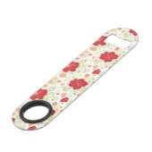 手描きのハイビスカスパターン スピード栓抜き (裏面アングル)