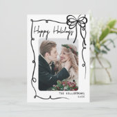 手描きのハッピー シーズンカード (スタンド正面)