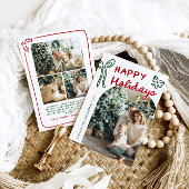 手描きのハッピー ホリデー アーチ フォト クリスマス