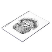 手描きのハリモグラの落書き ノートブック (左側)