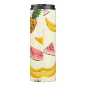 手描きのバナナ、スイカ:夏のパターン。 タンブラー (裏面)