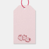 手描きのバラの愛 ブライダルシャワーの感謝 ギフトタグ (裏面)