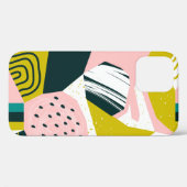 手描きのパイナップルとさまざまな形、斑点、d Case-Mate iPhoneケース (裏面 (横))
