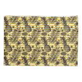 手描きのパイナップル 枕カバー (裏面-左)