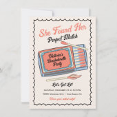 手描きのパーフェクトマッチ・Matchboxパーティー 招待状 (正面)