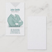 手描きのビジネスマンの運転者の名刺 名刺 (正面/裏面)