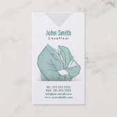 手描きのビジネスマンの運転者の名刺 名刺 (正面)