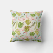 手描きのピンクフラミンゴのスケッチ。ヴィンテージ図 クッション (裏面)