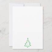 手描きのファンタジーで個性的なクリスマスオープンハウス 招待状 (裏面)