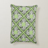 手描きのフラワーレイで任意の色を選択 アクセントクッション (裏面(縦))